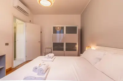 Letto o letti in una camera di La casa del Vicolo 2 camere letto, Wi-Fi Aria Condizionata