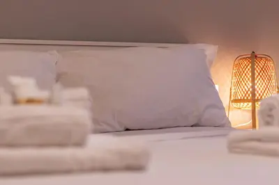 Letto o letti in una camera di La casa del Vicolo 2 camere letto, Wi-Fi Aria Condizionata