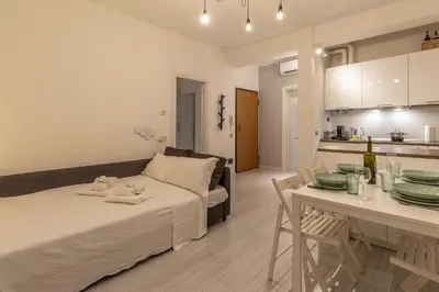 Letto o letti in una camera di La casa del Vicolo 2 camere letto, Wi-Fi Aria Condizionata