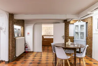 Cucina o angolo cottura di Taverna di Marzabotto-Hospital Station Parking