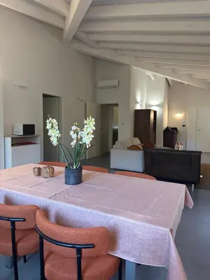 Area soggiorno di White Villa
