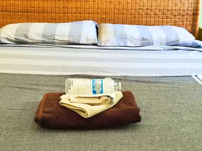Letto o letti in una camera di Karma House