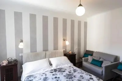 Letto o letti in una camera di Casa Giangarè