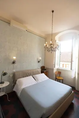 Letto o letti in una camera di Casa Giangarè