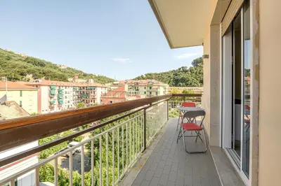 Balcone o terrazza di 320 - Casa Scorcio di Mare A due passi dal centro e dal mare di Riva Trigoso