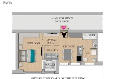 Planimetria di Italian Experience-Vittoria Suite