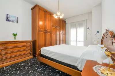 Letto o letti in una camera di 316 - Casa Simo, 15 minuti a piedi dal mare e dal centro storico di Sestri
