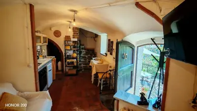 Cucina o angolo cottura di the little house of arcola in the medieval walls