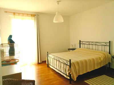 Letto o letti in una camera di Villa Mari - Collina Sestri Levante Splendida vista