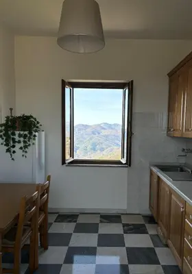 Cucina o angolo cottura di Basilico Apartment with stunnung views