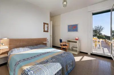 Letto o letti in una camera di Villa Ornella