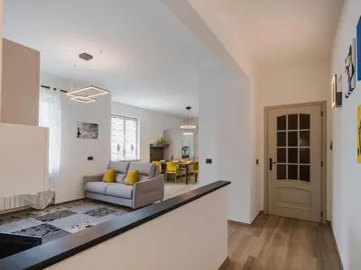 Area soggiorno di Apartment Il Caprifoglio by Interhome