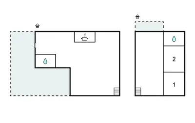 Planimetria di 2 Bedroom Awesome Home In Moneglia