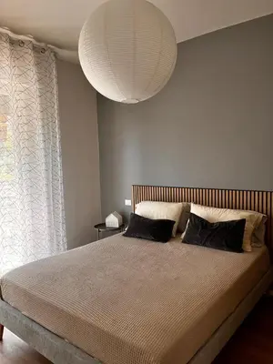 Letto o letti in una camera di Casa di Luca
