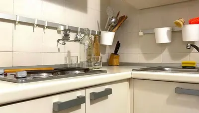 Cucina o angolo cottura di Bilocale atelier in centro storico