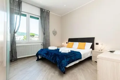 Letto o letti in una camera di Luna House