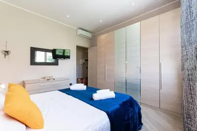 Letto o letti in una camera di Luna House