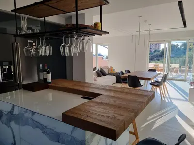 Area soggiorno di Riviera Wellness Villa