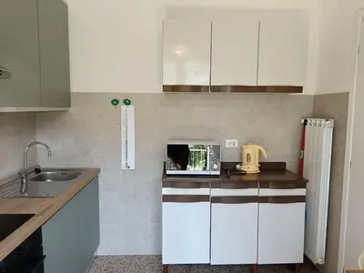 Cucina o angolo cottura di Villetta Montallegro Rapallo
