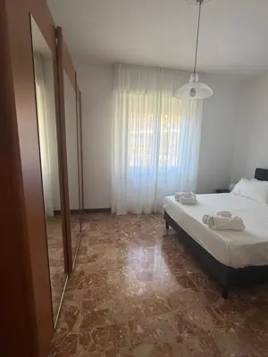 Letto o letti in una camera di Onde Blu