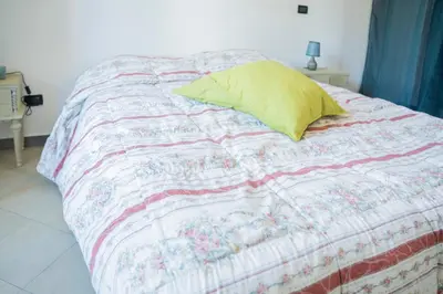 Letto o letti in una camera di 047B - Casa Le Grigue, tra le Colline e il Mare di Sestri a 10 Minuti di auto dal Mare