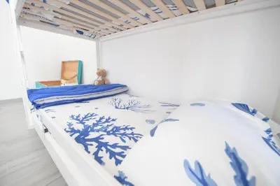 Letto o letti in una camera di 286B - La Casa dei Limoni a Sestri Levante,15 minuti a piedi dalla spiaggia di Riva Trigoso