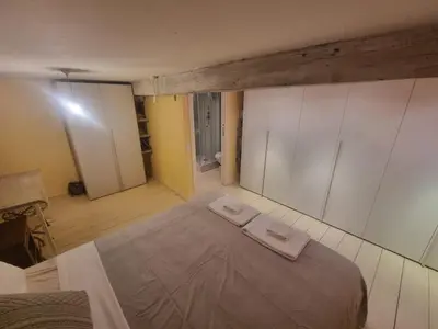 Letto o letti in una camera di Casa Via Cittadella