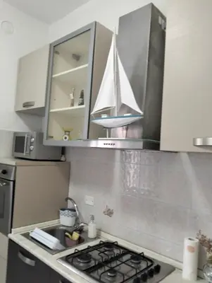Cucina o angolo cottura di Ca' de Nina, nel cuore di Moneglia a pochi passi dal Mare