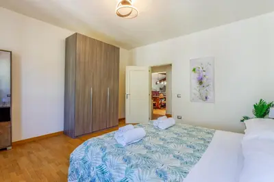 Letto o letti in una camera di Little Cottage near Ferrari's City