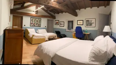Letto o letti in una camera di B e B Villa Livia