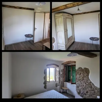 Letto o letti in una camera di Casa di nonna Pina