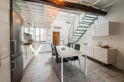 Cucina o angolo cottura di Strada Nuova - Eleganza e terrazza vista Duomo