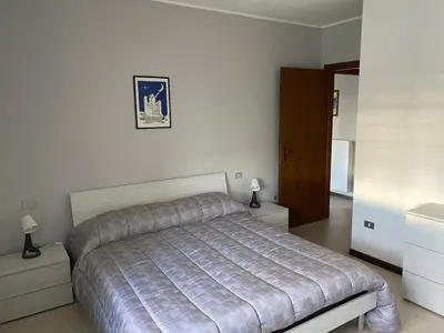 Letto o letti in una camera di Appartamento indipendente Maranello vicino Ferrari