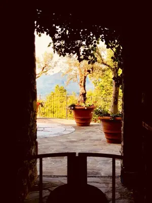 Paesaggio naturale nelle vicinanze della villa