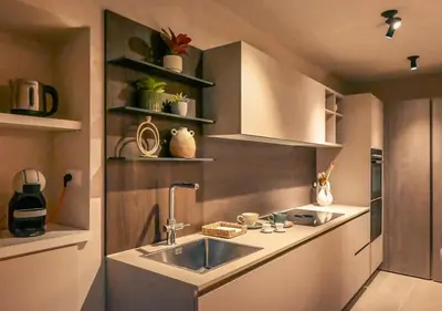 Cucina o angolo cottura di Heart of Piacenza Luxury Apt, 100m Piazza Cavalli