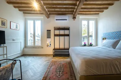 Letto o letti in una camera di GuestHost - Bixio 29 Apartments 4 and 6