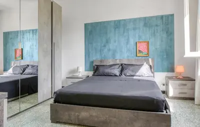 Letto o letti in una camera di 2 Bedroom Stunning Home In Chiavari