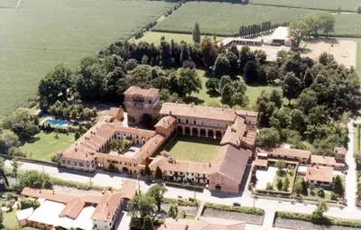 Vista aerea di Palazzo Barbò