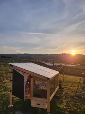 Alba o tramonto visti dall'interno del campeggio o dai dintorni