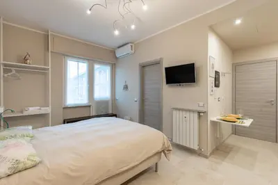 TV o dispositivi per l'intrattenimento presso JOIVY Cerisola Perfect Apartment with Terrace in Rapallo