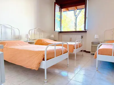 Letto o letti in una camera di Casa sul Naviglio