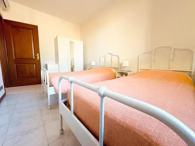 Letto o letti in una camera di Casa sul Naviglio