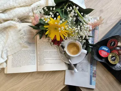 Set per la preparazione di tè e caffè presso Giulia