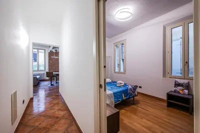 Letto o letti in una camera di Very central apartment near Piazza Mazzini