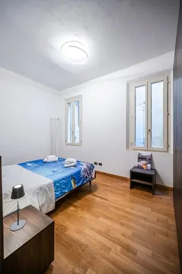 Letto o letti in una camera di Very central apartment near Piazza Mazzini