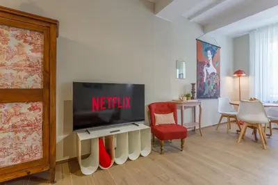 TV o dispositivi per l'intrattenimento presso The Duke Residence in the Motor Valley Soul