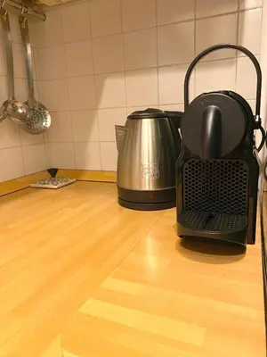 Set per la preparazione di tè e caffè presso Garibaldi Suite