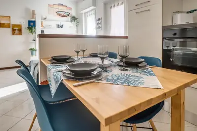Cucina o angolo cottura di 324 - Casa Brezza Marina, 10 Minuti a piedi dalla spiaggia e dal mare di Riva Trigoso