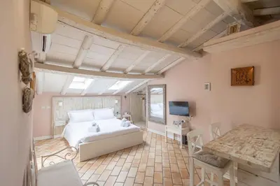 Letto o letti in una camera di Key's House