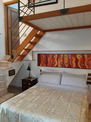 Letto o letti in una camera di La Villa